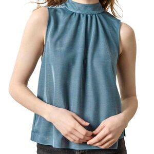 Lilla P NWT Sparkle Sleeveless Mock Neck Sleeveless Top